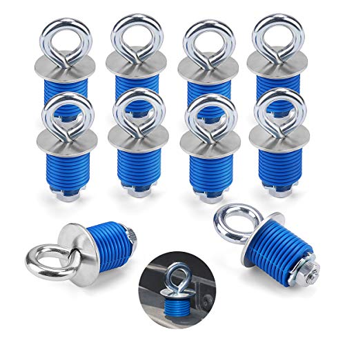 kemimoto ATV Tie Down Anchors, 10 Pcs 1” ATV UTV Tie Down Anchors