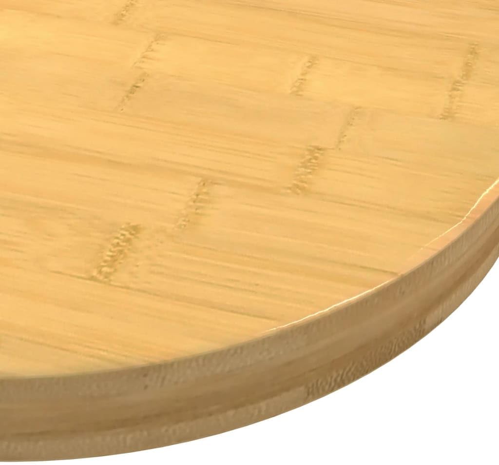 Bamboo Table Top Only, Replacement Bamboo Table Top for Kitchen Tables, Coffee Tables, Desks, Ø23.6"x1.6" Bamboo, -372