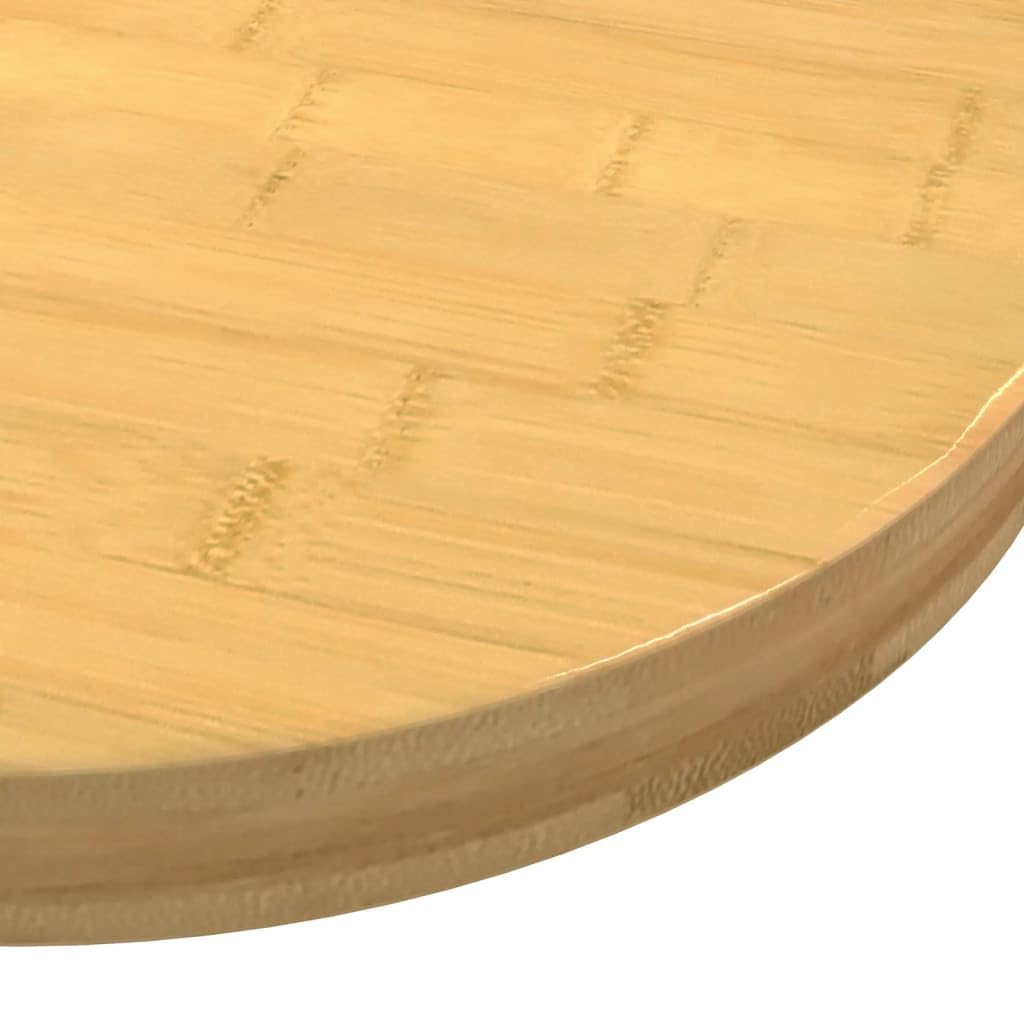 Piano rotondo Ø 60 x 4 cm in bambù per tavolino