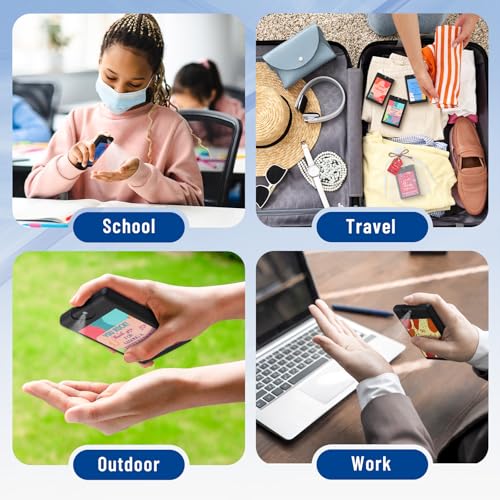 Image of 72 Pcs Mini Sanitizer Spray Bulk Travel Size Portable, Pocket, Black