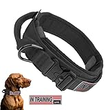【Seguridad】 El collar de perro de entrenamiento tiene un anillo en D que puede sujetar la correa del perro para que su perro esté más cerca de usted. El collar de perro militar con manija de control puede ayudarlo a controlar mejor al perro. Especialmente práctico para adiestramiento canino, patrullaje, paseos, caza y visitas al veterinario. Dispone de velcro para sujetarlo cuando no se utiliza.