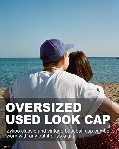 Image of XXL Baseball Cap For Big Heads, Soft Crown Washed Dad Hat, Oversized Denim Cap For Men Women Golf, Travel, Daily Wear
