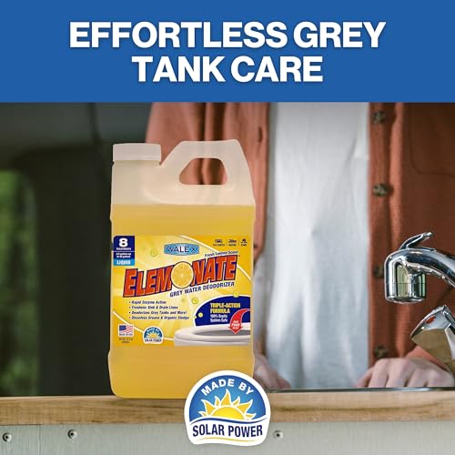 Image of Walex Elemonate RV Grey Water Tank Deodorizer Liquid - Fresh Lemon, 32 oz