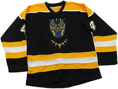 Black panther hockey jersey Clearance
