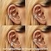 5 Pairs Ear Cuffs Non Piercing Silver Ear Cuff Earrings for Women Trendy Clip on Cartilage Earring Stacks Non Pierced Adjustable Fake Earrings Set Jewelry