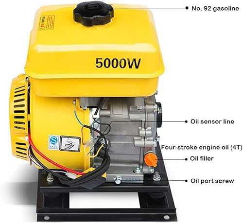 Miniatura 3 de LeTkingok Generador de gasolina de vehículo eléctrico de 5KW Extensor de rango de arranque eléctrico generador de triciclo de conversión de