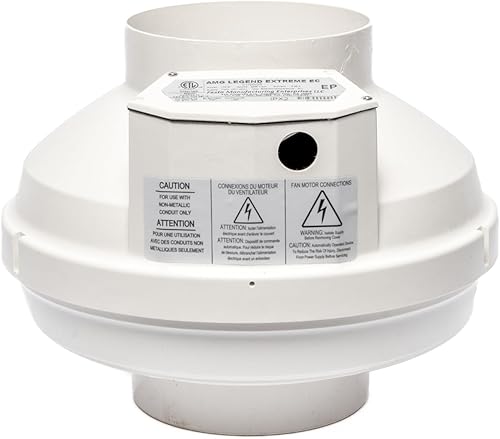 Festa Radon AMG Legend Extreme - Ventilador de radón silencioso y eficiente energéticamente de 571 CFM, ventilador en línea con sistema de