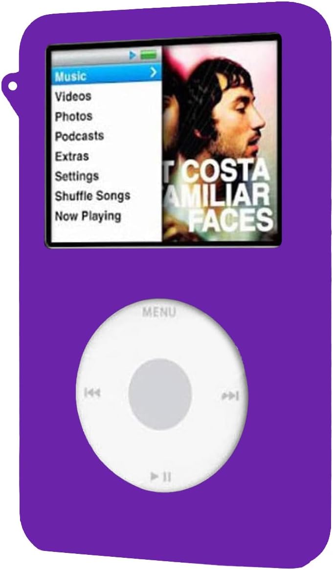 Silicone Rubber Protector MP3 Player Case for Apple iPod Classic 5th / 6th / 7th Generation Thick Models (Sky Blue)