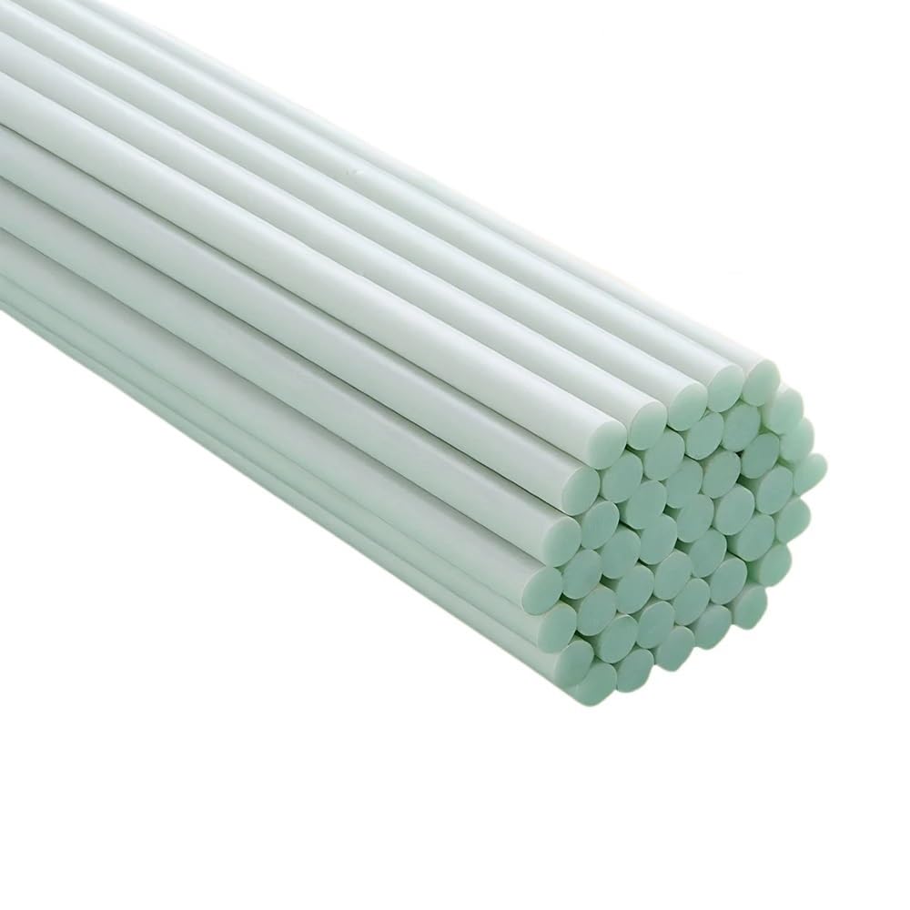 20 varillas de fibra vidrio blancas 50 cm largo, 0,8/1,0/1,5/2,0/3,0/4,0/5, mm(4.5x500mm)