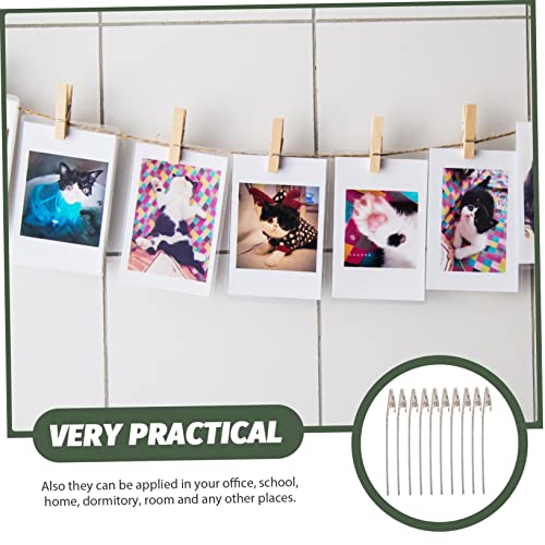 NUOBESTY 100 Peças Clipes De Jacaré De Arame Suporte De Clipe De Foto Com Garra Jacaré Clipes De Fot