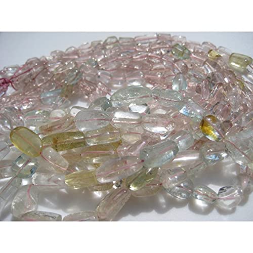 Aigue-marine rose LKBEADS en pépites naturelles haut de gamme de 8 à 15mm pour joaillerie