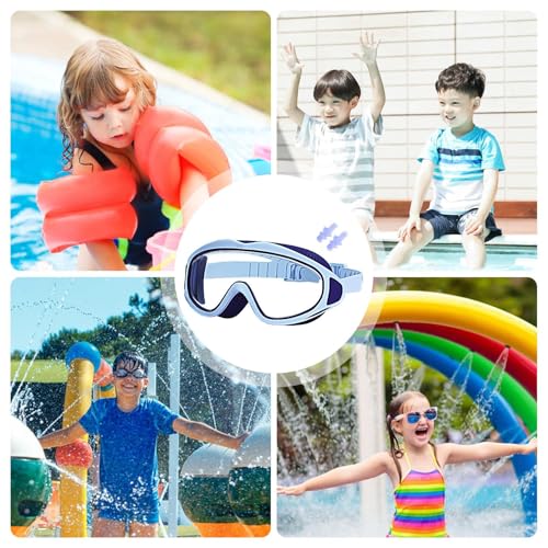 Lunettes de natation étanches avec bouchons d'oreille et vision HD - 4