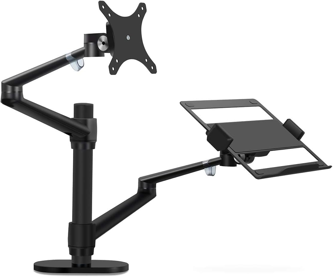 UPERGO Dual Arm for Monitor Laptop & Tablet - 3 in 1