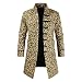Produktbild Herren Steampunk Vintage Tailcoat Jacke Gothic viktorianischen Mantel Party Uniform Kostüm Jacquard Tailcoat Stand Kragen Einzigartiges Design Stilvolle Mantel Halloween Kostüm XXL