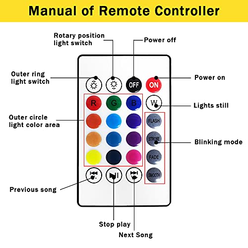 Boule Disco Bluetooth avec télécommande et projecteur LED musical - 3