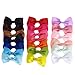 ULKEME 20Pcs Hair Bows Band Boutique Alligator Clip Grosgrain Ribbon For Girl Baby Kids