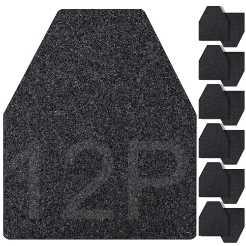 ToLanbbt 12PCS Urinal Mats for Men Bathroom Non-Slip Urinal Floor Mats Water Absorption Urinal Pads for Mens Room Disposable Commercial Toilet Urine Mats for Mens Bathroom Restroom Dark Gray