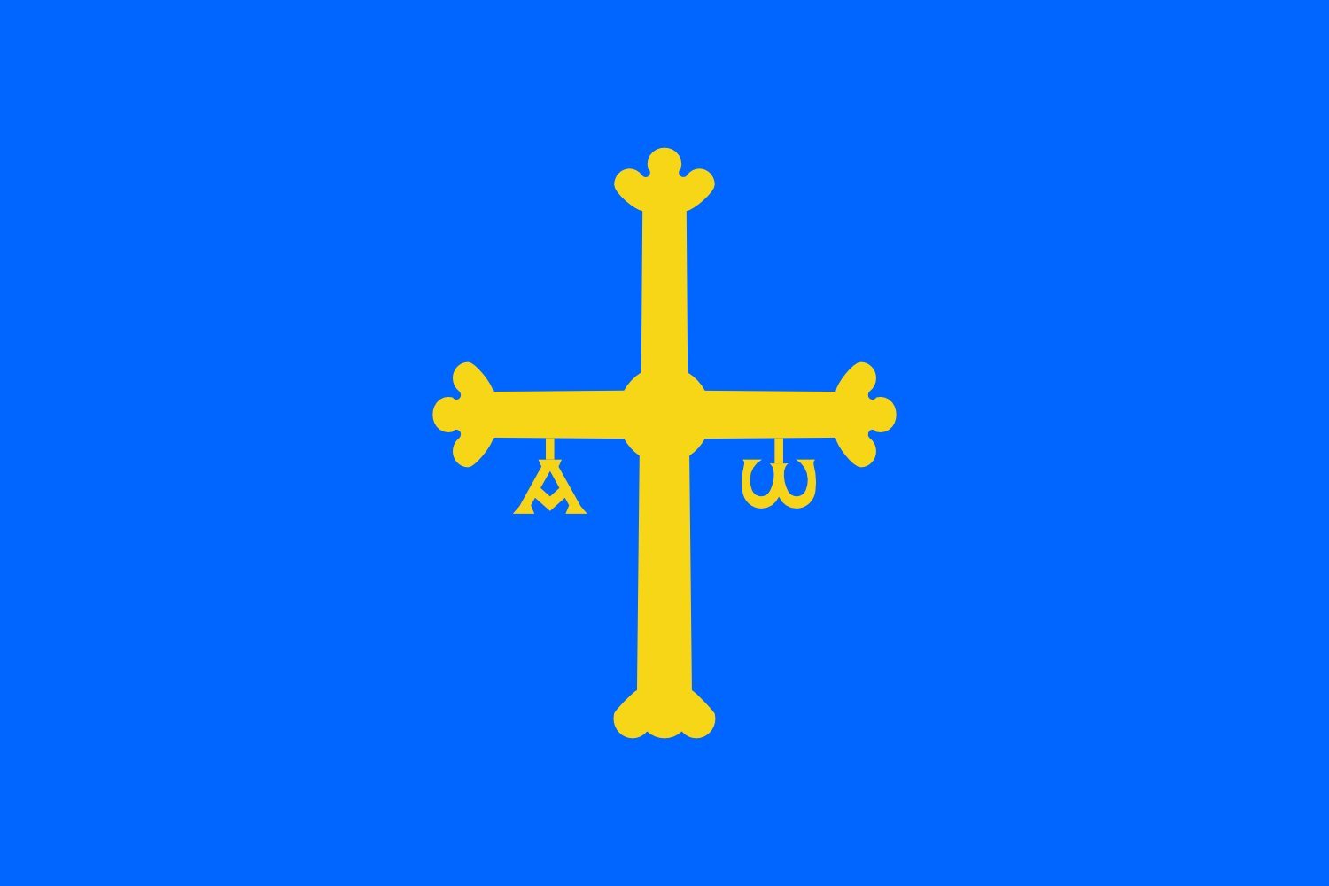 Drapeau des Asturies d'intérieur grand format pour décoration murale