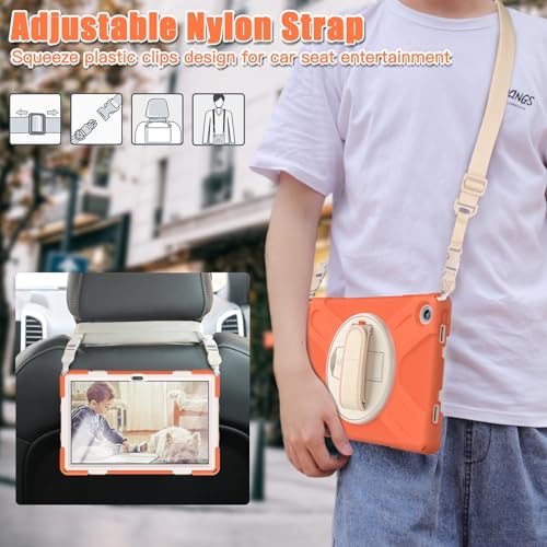 Coque Lenovo Tab M10 Plus 3e gén 10.6 orange avec protège-écran - 2
