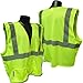 High Visibility Vest, 2XL, Silver, 30in., HL
