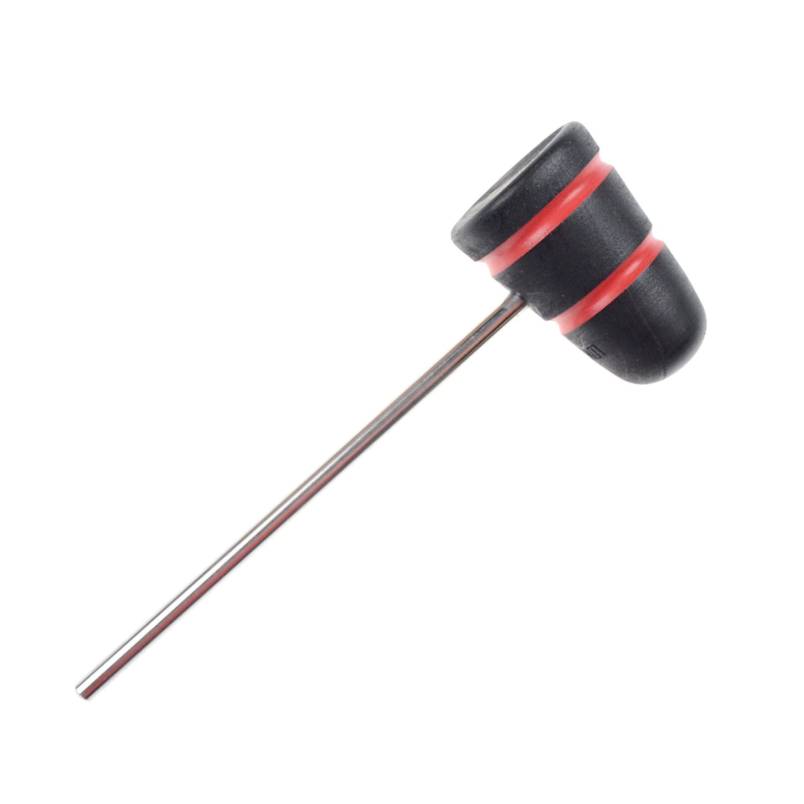 Low Boy Standard Wood Bass Drum Beater Black w/Red Stripes