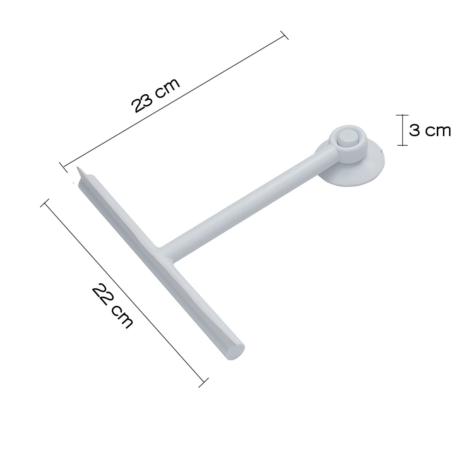 Tergivetro Per Doccia Gedy G-Mirissa Grigio - Con Gancio A Ventosa, Resina E Gomma, 23x22x3cm - Foto 8