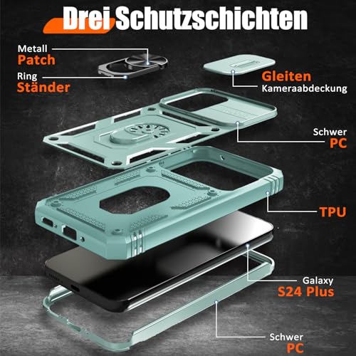 Coque Samsung S24 Plus anti-chute protégeant écran et objectifs photo
