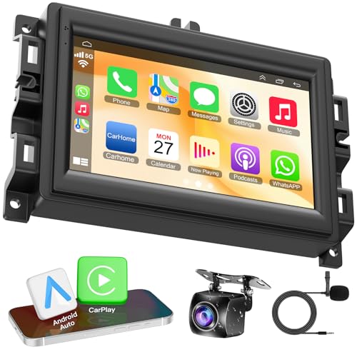 5G WiFi Android 15 Car Radio for Jeep Grand Cherokee 2013-2022, 4+64G 7'' HD IPS Touchscreen Stereo with Wireless Carplay&Andorid Auto, Support FM/Bluetooth5.2/SWC/GPS/HD Backup Camera/EQ