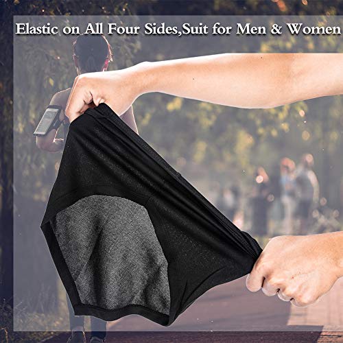 image for ZOORON 3 Pack Face Bandana Neck Gaiter with Ear Loops, UV Sun Protecti