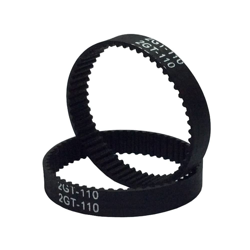 110-2GT-6 Timing Belt in Closed Loop GT2 L=110mm W=6mm 55 Teeth for 3D Printer - Pack of 2pcs