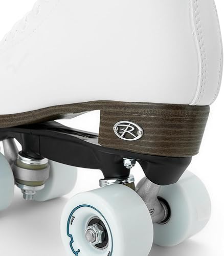 Miniatura 21 de Riedell Boost Roller Skates - Lightweight, Comfortable Indoor Quad Skates for Men and Women Beginner to Seasoned with Smooth Retro Build White