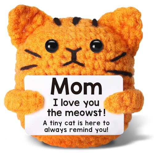 Birthday Gifts for Mom Grandma Positive Crochet Animal for Aunt G...