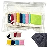 Stopfgarn Stopfset, 10 Rollen Stickgarn, 10 Farben Stickerei Garn Kreuzstich Faden, Baumwolle Embroidery Floss für DIY Craft Sewing