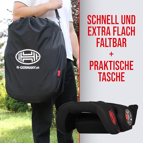 HEYNER® KIDS Kindersitz i-Size faltbar | mit und ohne Isofix nutzbar | Autokindersitz für 3,5-12 Jahre (100-150 cm)