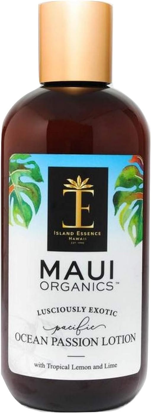 Maui Organics Intense Moisture and After Sun Lotion, Ocean Passion, 8.5 Ounce