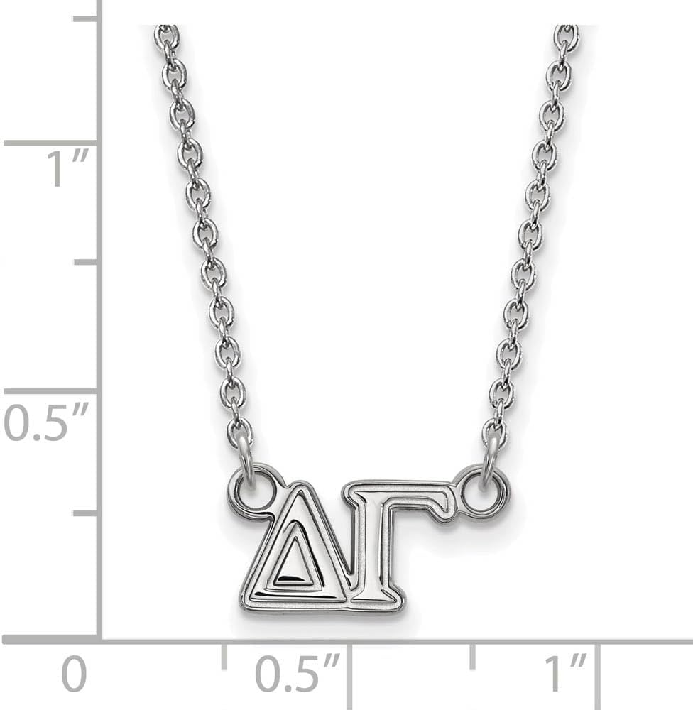LogoArt Sterling Silver Delta Gamma Medium Pendant Necklace with 18 Inch - Image 2