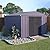 Yardenaler 8x10 FT Metal Outdoor Storage Shed, Garden Tool Shed Kit with Doors & Lock, Waterproof Patio Utility Tool Shed for Garden and Backyard, Gray