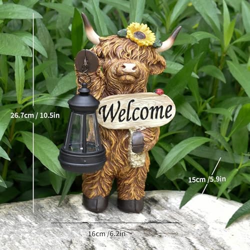 Statue de jardin en résine résistante pour décor extérieur - 6