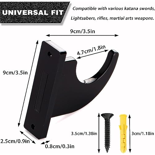 XINWENLI Lightsaber Wall Mount, Acrylic Lightsaber Display Stand, Can Be Widely Used for Martial Arts Weapons Bows, Shortguns - Image 2