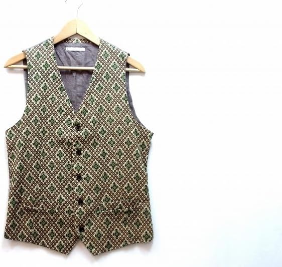 STRASBURGO ストラスブルゴ コットンリネン ジレ ベスト メンズ S  