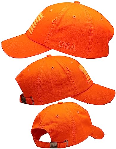 Image of Antourage American Flag Unisex Baseball Hat for Men and Women | USA Flag Mesh Snapback Flat Visor Cap + 2 Patriotic Patches
