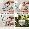 Handmade Alpaca Fiber Bird Nesting Heart - Refillable Bird Nesting Material Holder with Alpaca Wool for Bird Nesting - Outdoor Garden Dispenser & Nesting Material for Wild Birds (1 Set) #5