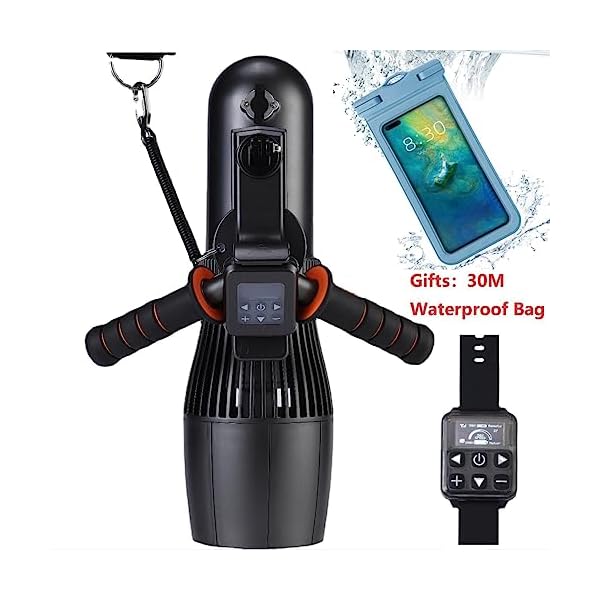 FIFISH 10 km/h Unterwasser-Scooter, 500 W, RC-Suppmotor, 10-Gang-Schalter, 40 m Tiefe, Schwimmbad, See-Scooter für Jet-Surfbrett, Give Away 30 m wasserdichte Tasche – Bild 5