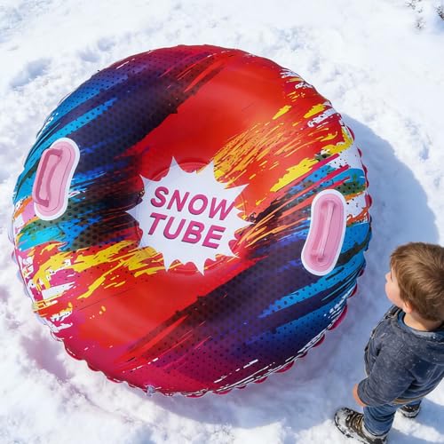 Tubos de Nieve para Niños | Juguete para Nieve de 85.1 cm | con Asas para un Tubo de Trineo Inflable,para Actividades al Aire Libre, Esquí, Diversión, Deportes, Niños, Niñas y Familiares - imagen 3