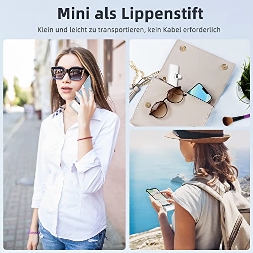 Mini-powerbank met led-display, 4 modi, led-licht, MFi-gecertificeerde powerbank, klein, compatibel met iPhone14/14 Pro/iPhone 13/13 Pro/13 Pro Max/12/12 Pro/12 Pro Max/11 Pro/XR/X/8/Plus, iPod, Airpods - Image 7