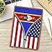 Swaziland America Flag Printed Zipper Leather Journal for Men Women 100 Pages A5 Ruled Notebook Lined Notepad for Writing Note Taking Travel Diary for Teachers Students College Business