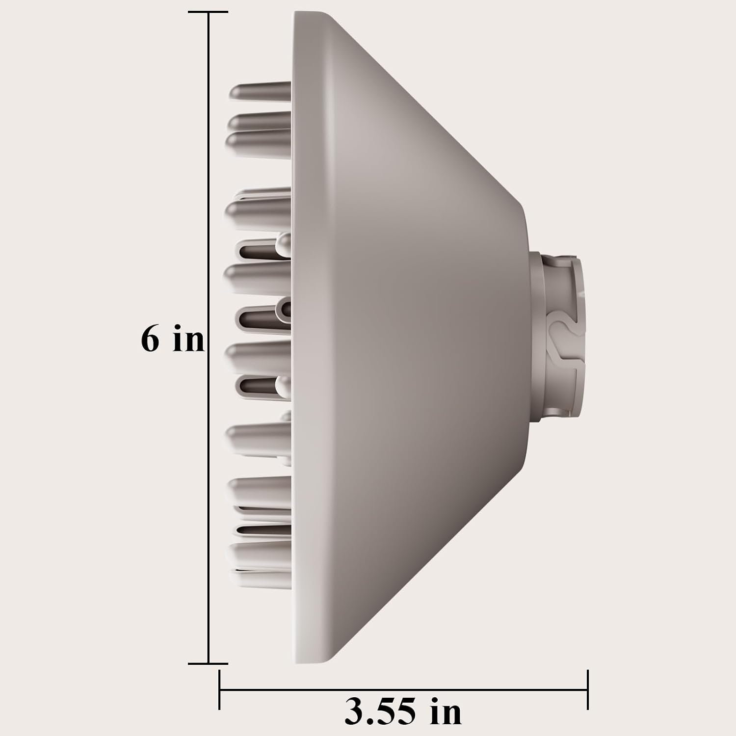 Large Diffuser Attachment Compatible with Shark FlexStyle, Upgraded Bigger Diffuser Nozzle for Dryer Faster and Define Wavy, Curly, Coily Hair