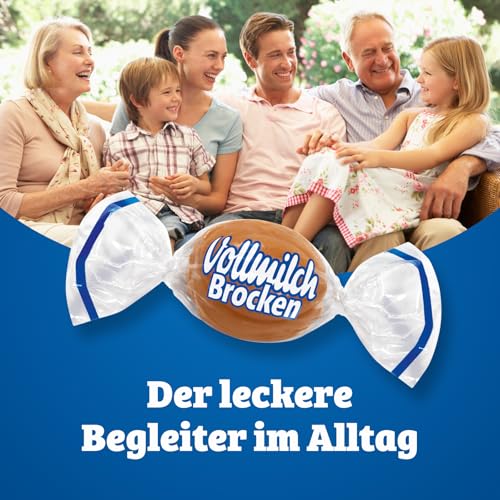 Vollmilch Brocken – 1 x 750g Vorratspackung – Karamellbonbons mit Milchcreme-Füllung