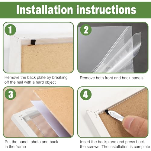 WenYa 5x7 White Photo Frames - Image 4
