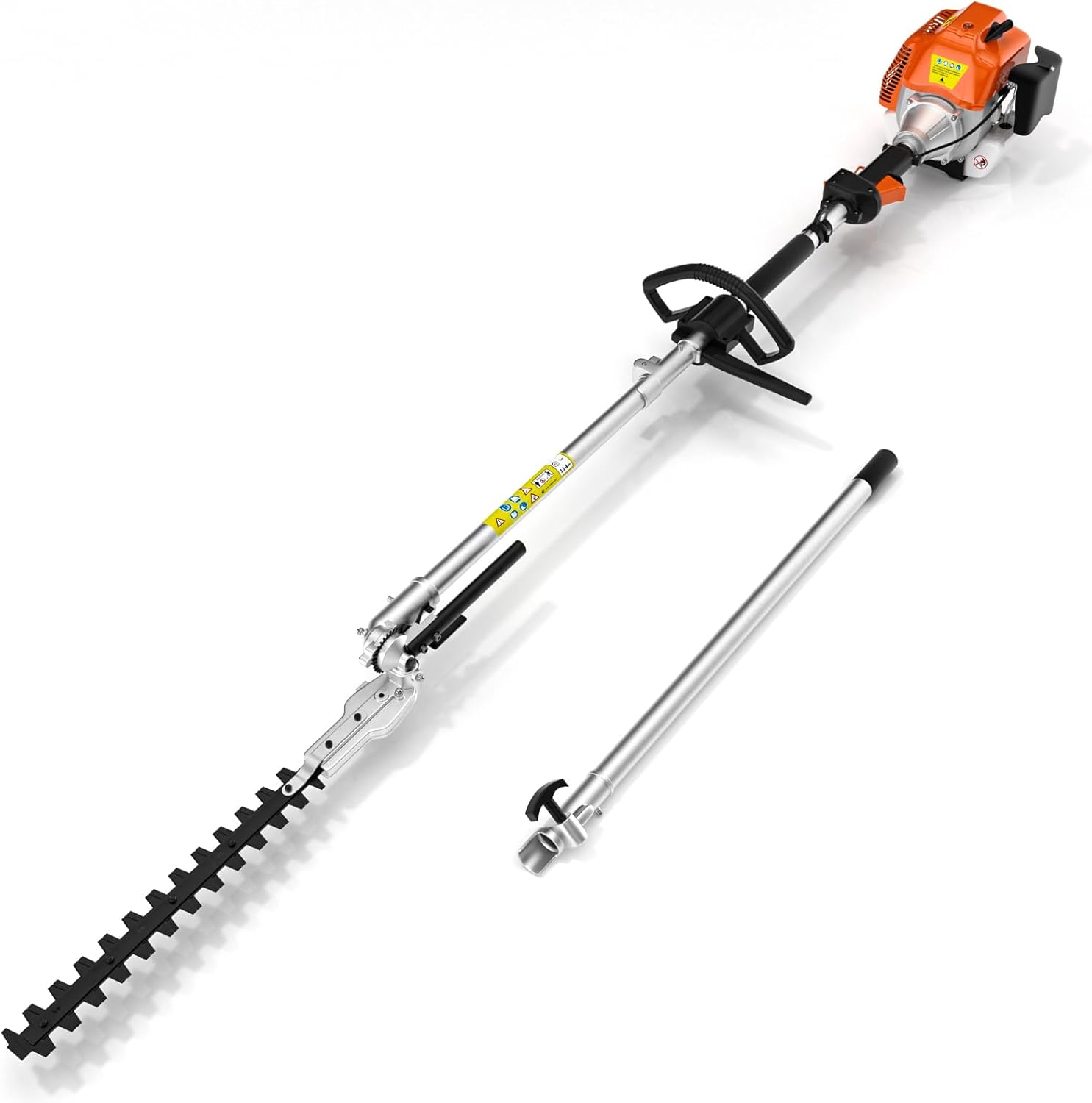 Gas Hedge Trimmer, 2 Cycle 48cc Gas Powered Hedge Trimmer Brush Cutter,Pole Saw with Extension Pole Garden Trimming Tools for Tree Trimming and Branch Cutting
